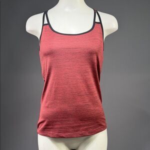 adidas Women's Burgundy Camisole with Black Trim (rack1)